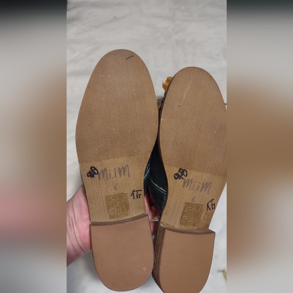 Women's Gray Fur Slip-On Loafers - Picture 7 of 8